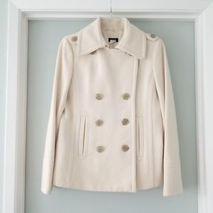 J Crew Vintage Double Breasted Wool Pea Coat Size M
